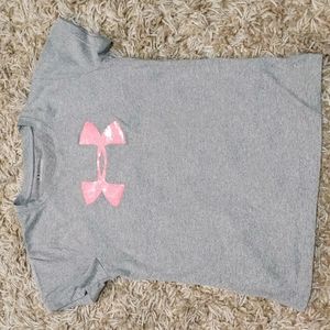 3 for $15! Under Armour gray with pink glitter symbol